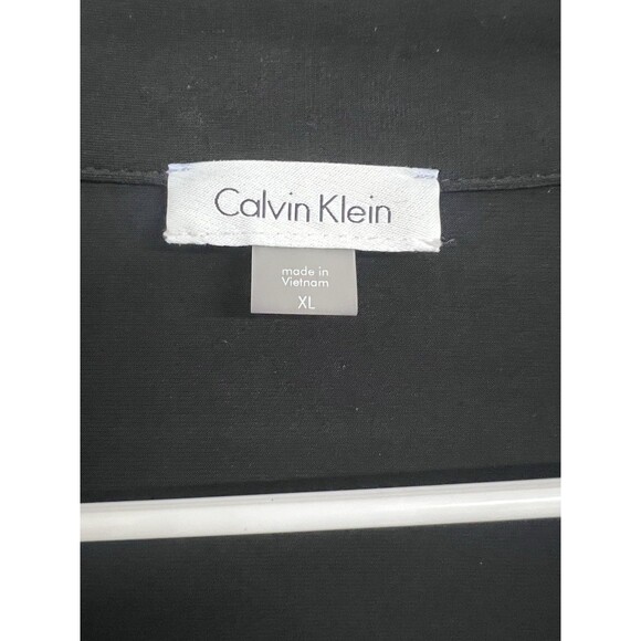 Calvin Klein Womens Shrug Sz L Black Stretch Bolero Cropped Cardigan 3/4 Sleeve - Picture 2 of 4